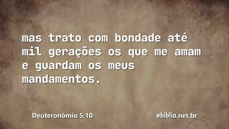 Deuteronômio 5:10