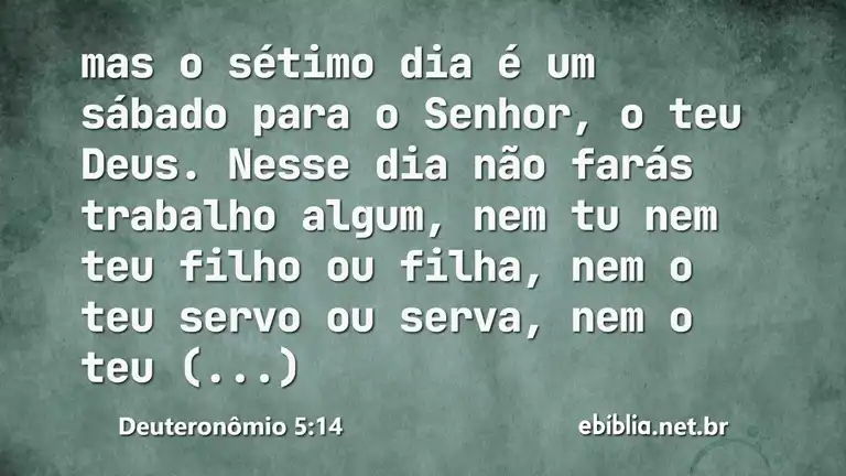 Deuteronômio 5:14