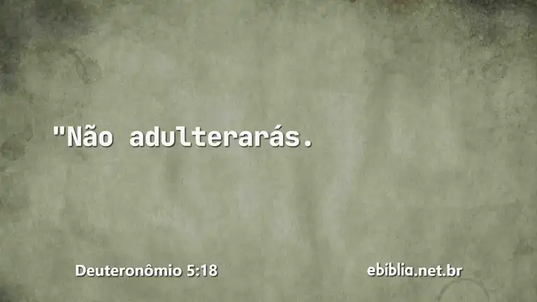 Deuteronômio 5:18