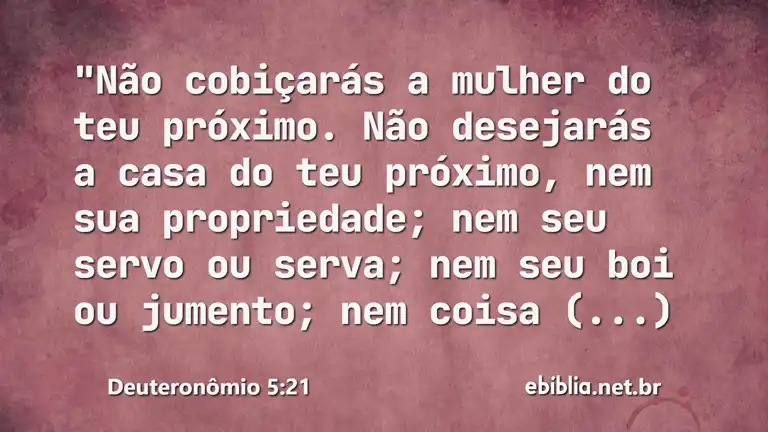 Deuteronômio 5:21