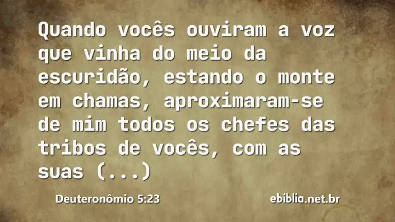 Deuteronômio 5:23