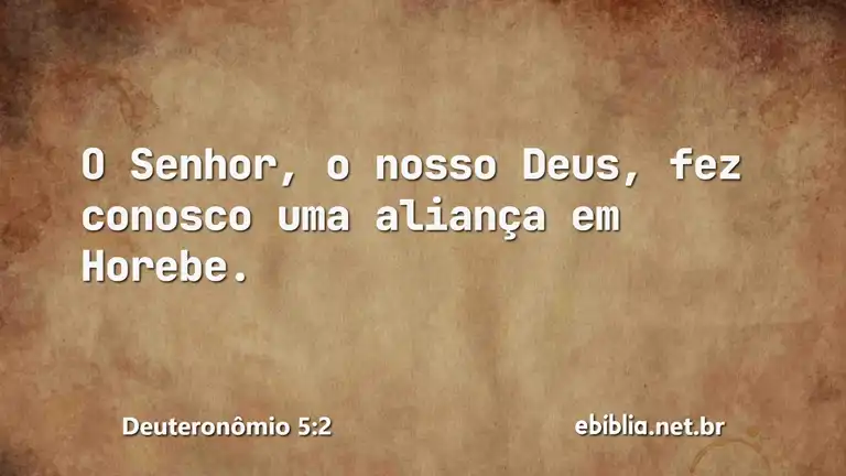 Deuteronômio 5:2