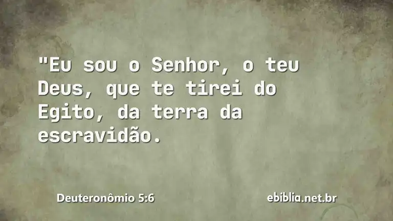 Deuteronômio 5:6