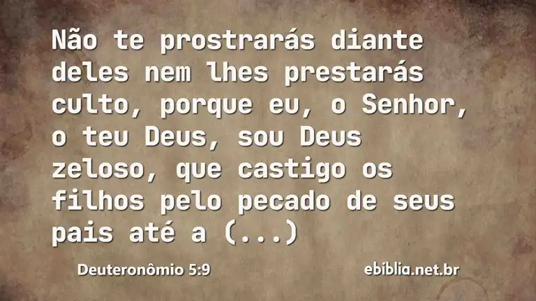 Deuteronômio 5:9