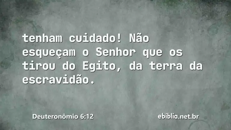 Deuteronômio 6:12