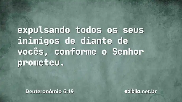 Deuteronômio 6:19