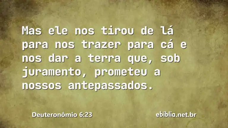 Deuteronômio 6:23