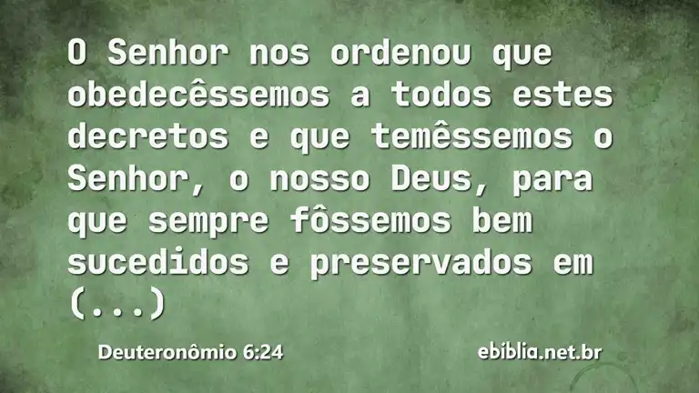 Deuteronômio 6:24