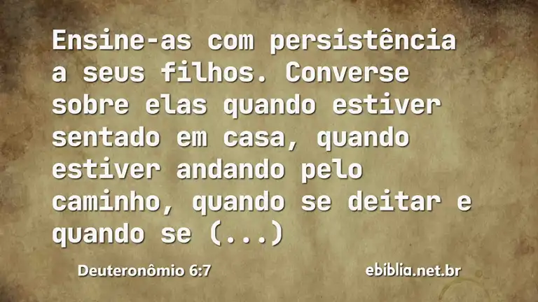 Deuteronômio 6:7