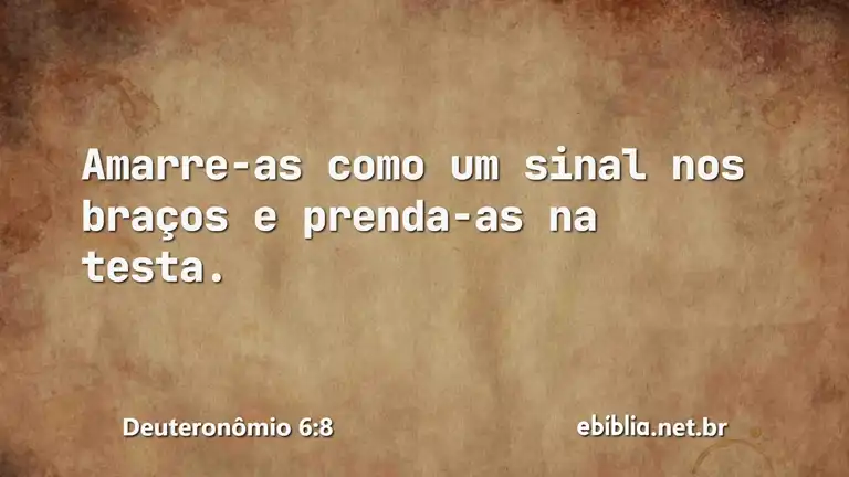 Deuteronômio 6:8