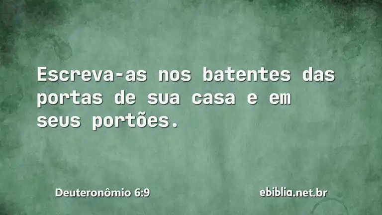 Deuteronômio 6:9