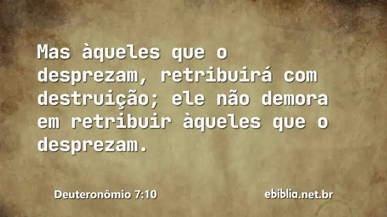 Deuteronômio 7:10