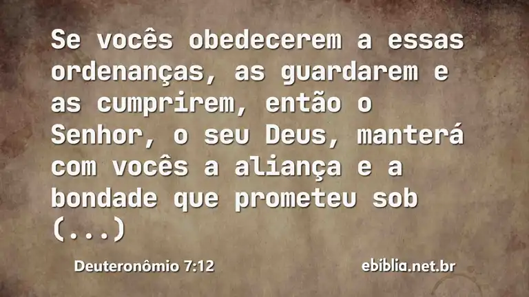 Deuteronômio 7:12