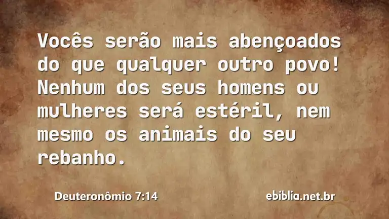 Deuteronômio 7:14