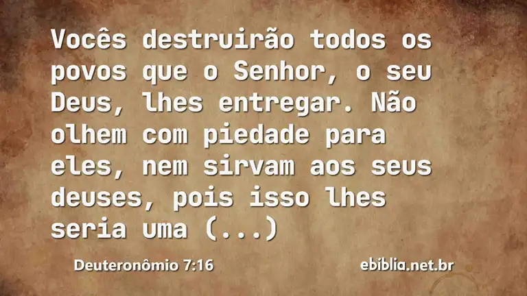 Deuteronômio 7:16