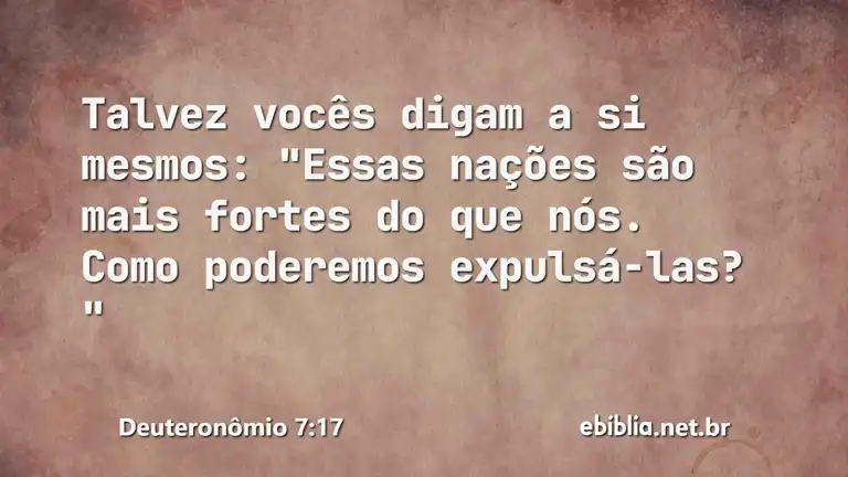 Deuteronômio 7:17