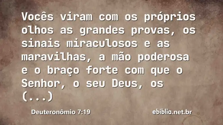 Deuteronômio 7:19