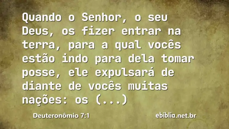 Deuteronômio 7:1