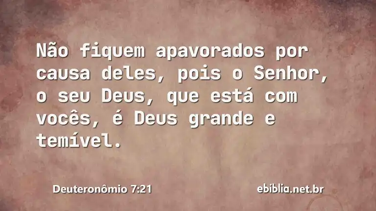 Deuteronômio 7:21