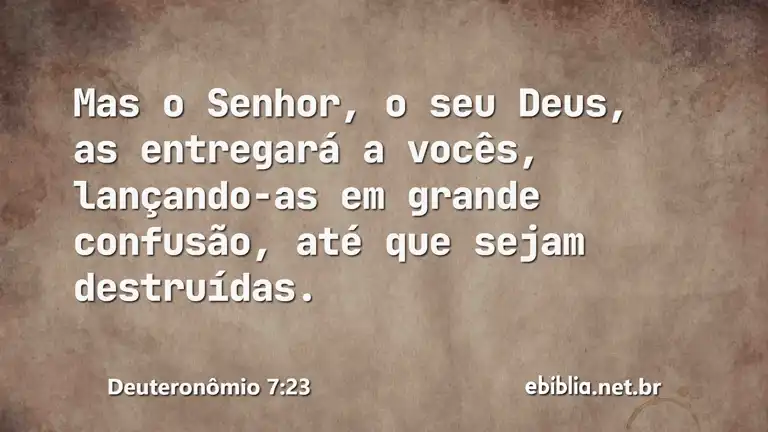 Deuteronômio 7:23