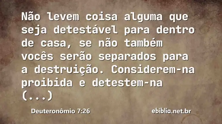 Deuteronômio 7:26