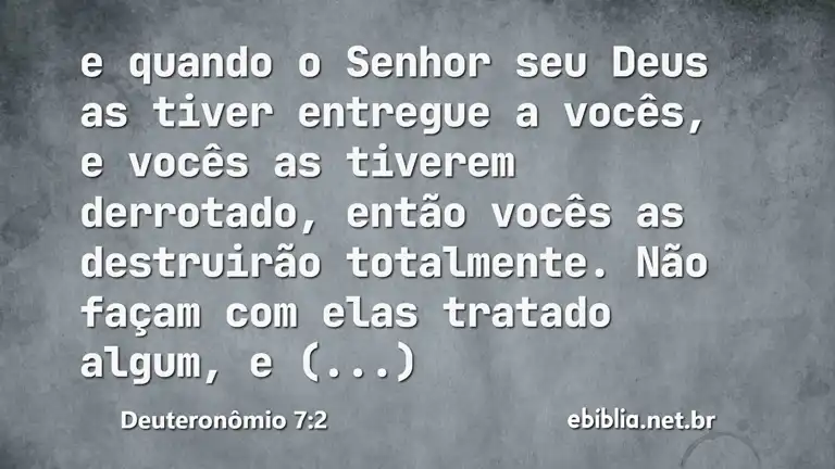 Deuteronômio 7:2