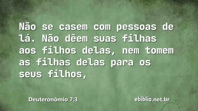 Deuteronômio 7:3