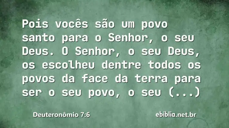 Deuteronômio 7:6