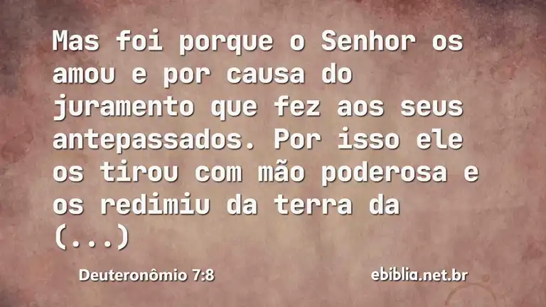 Deuteronômio 7:8