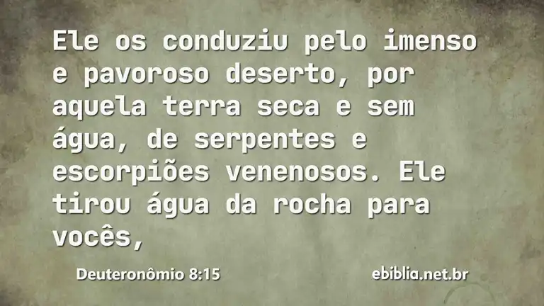 Deuteronômio 8:15