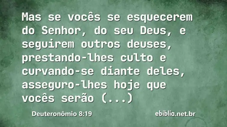 Deuteronômio 8:19