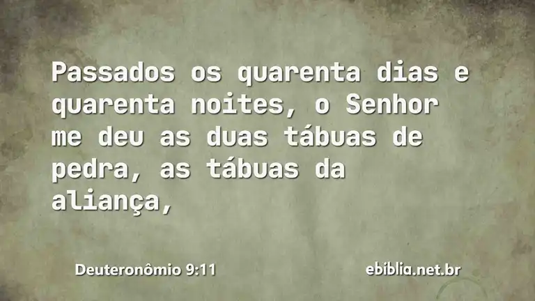 Deuteronômio 9:11