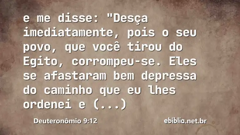 Deuteronômio 9:12