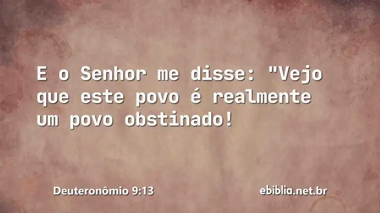 Deuteronômio 9:13