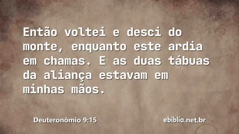 Deuteronômio 9:15