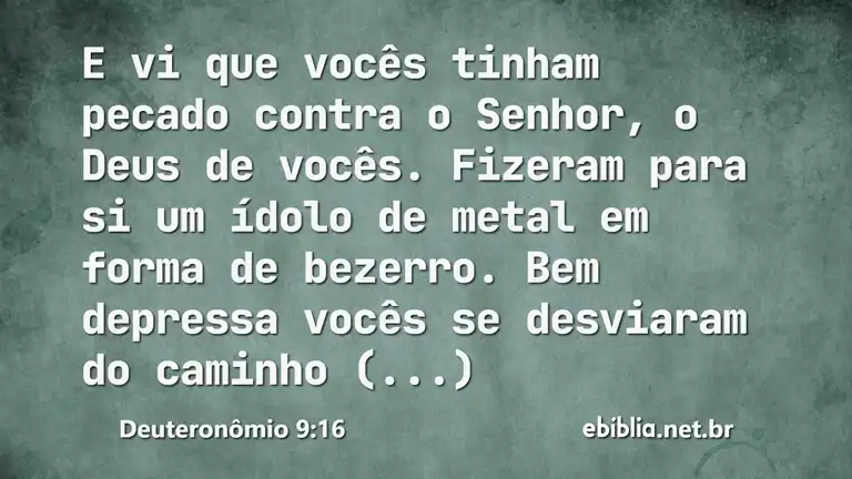 Deuteronômio 9:16