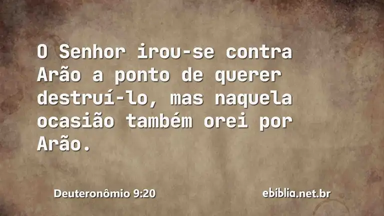 Deuteronômio 9:20