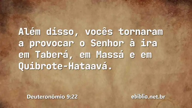 Deuteronômio 9:22