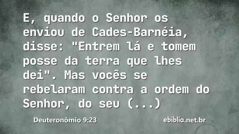 Deuteronômio 9:23