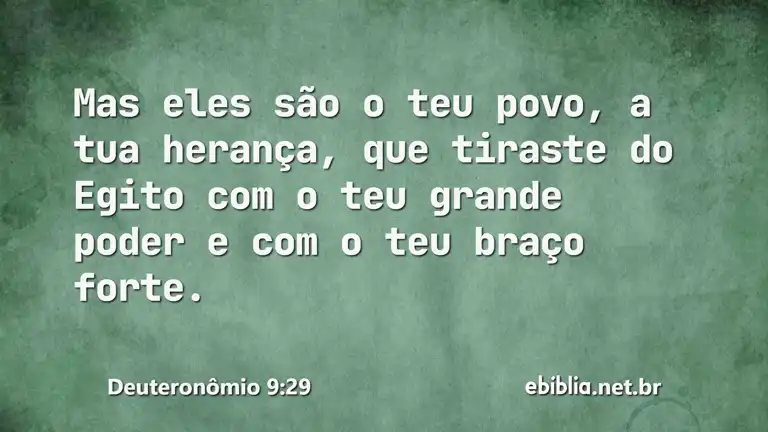 Deuteronômio 9:29