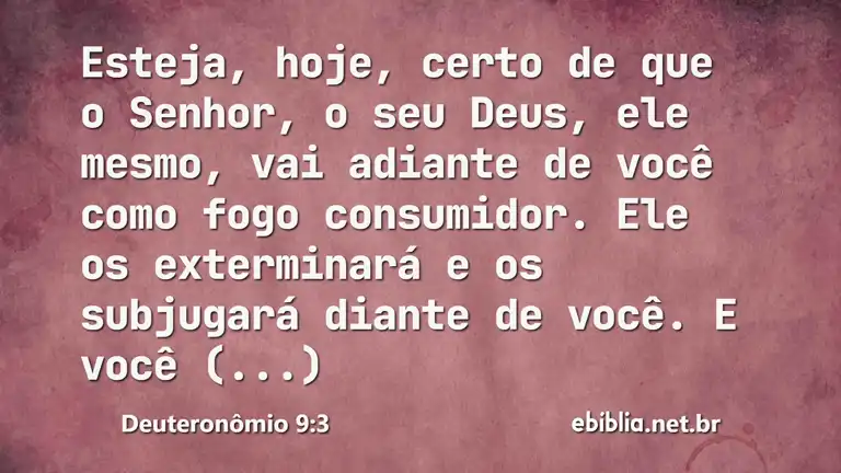 Deuteronômio 9:3