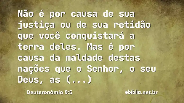 Deuteronômio 9:5