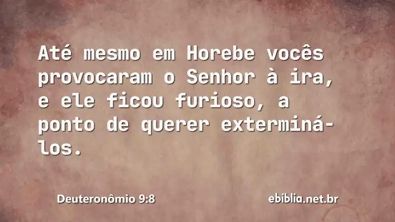 Deuteronômio 9:8