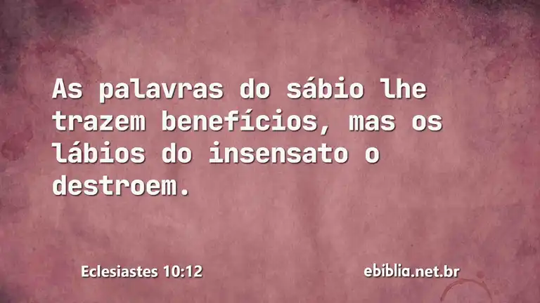 Eclesiastes 10:12