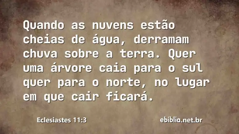 Eclesiastes 11:3