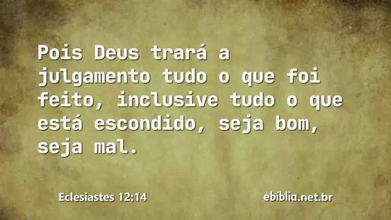 Eclesiastes 12:14