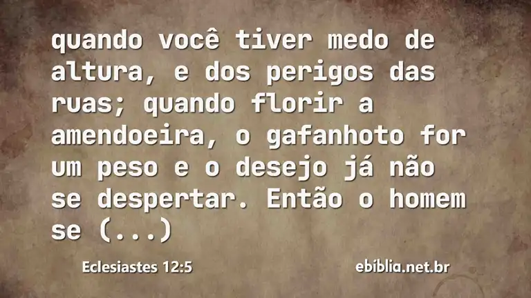 Eclesiastes 12:5