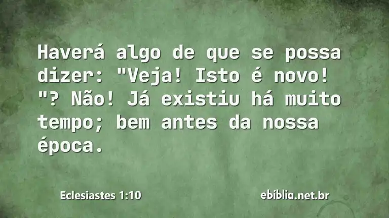 Eclesiastes 1:10