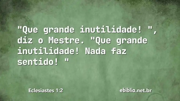 Eclesiastes 1:2