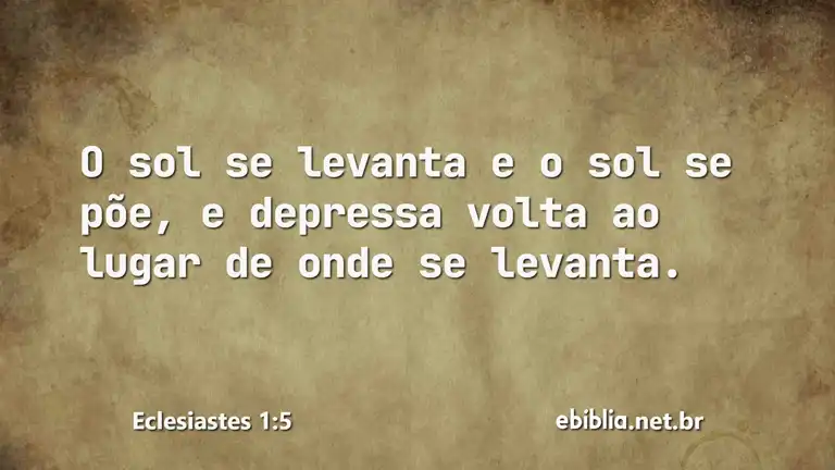 Eclesiastes 1:5